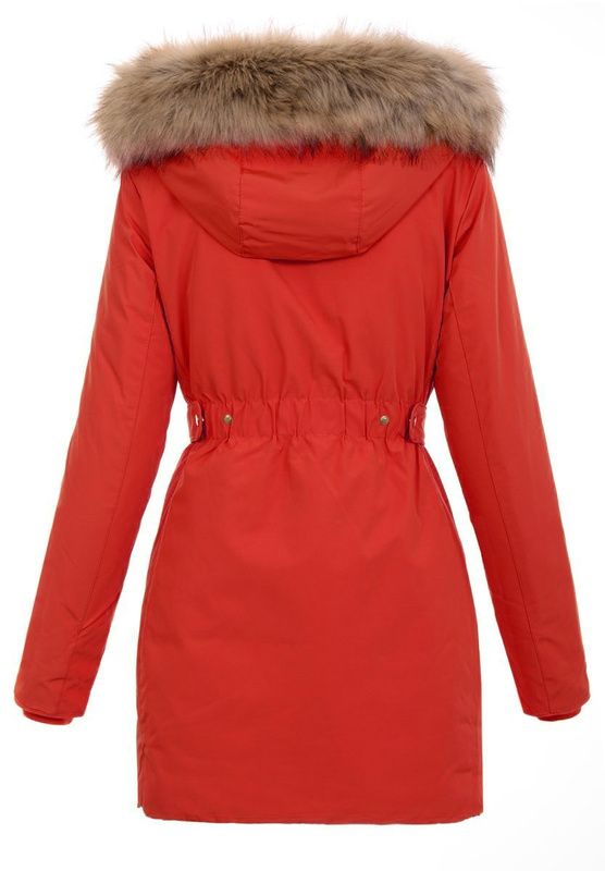 Zimowa Kurtka Parka Mirela Czerwona