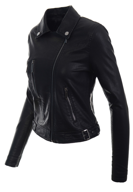 Damska Kurtka Ramoneska Amela Czarna