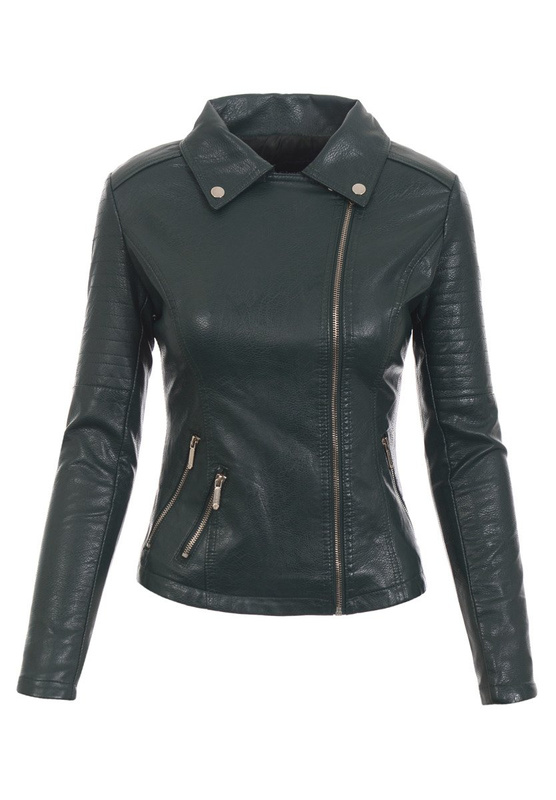 Damska Kurtka Ramoneska Inga Zielona