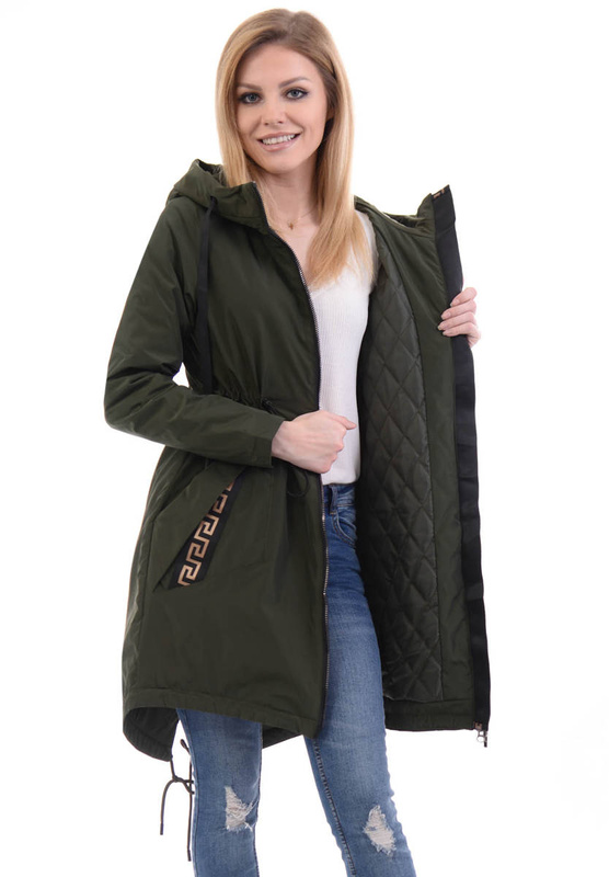 Kurtka Dwustronna Wiosenna Gabriela Khaki