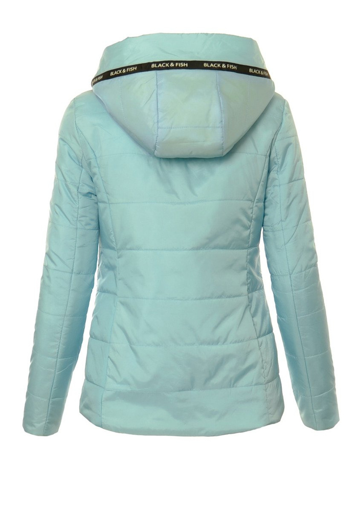 Damska Jesienna Wiosenna Kurtka Błękitna