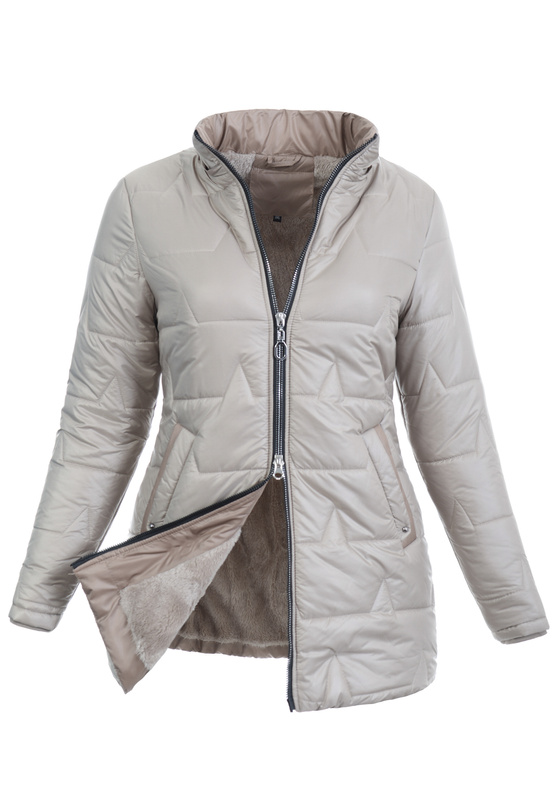 Damska Kurtka Zimowa Apolonia Jasno Beżowa