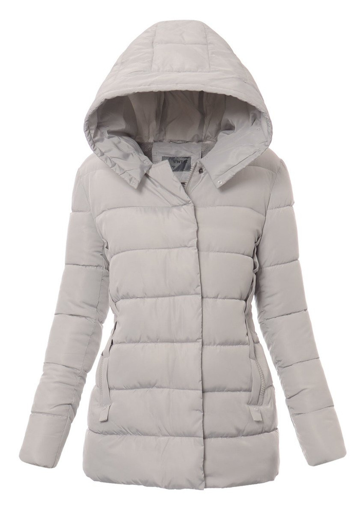 Damska Zimowa Kurtka Ortalionowa Szara