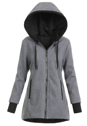 Damska Płaszcz Przejściowy Charlotte Grafitowy