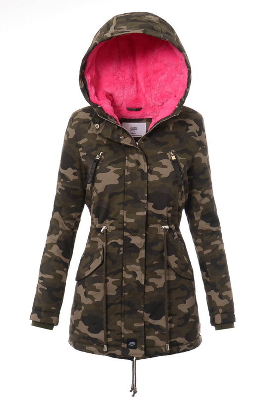 Kurtka Parka Aleksandra Moro Z Różowym Futrem