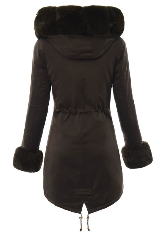 Damska Kurtka Parka Zimowa Patrycja Zielona