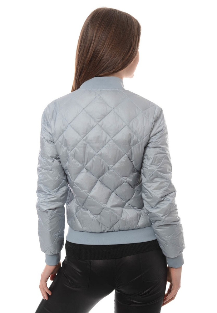 Damska Wiosenna Kurtka Puchowa Błękitna