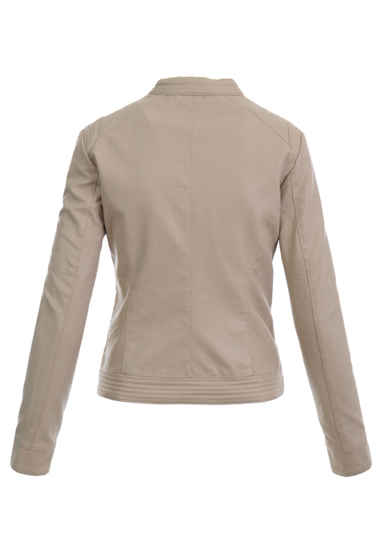 Damska Kurtka Ramoneska Nataly Bezowa