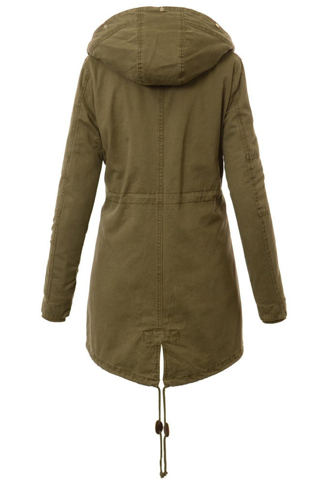 Damska Parka Kurtka Wiosenno Zimowa 2w1 Gwen Zielona