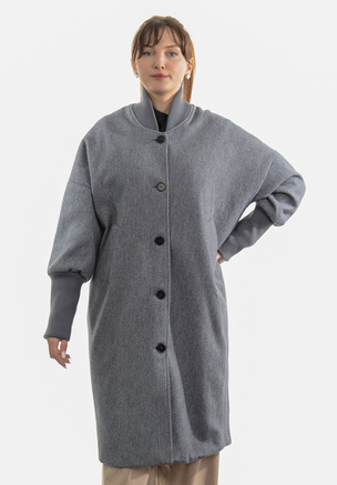 Damska Płaszcz Przejściowy Diana Grafitowy