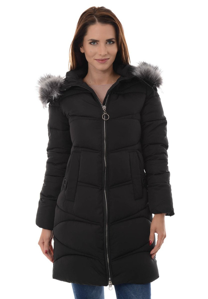 Damska Zimowa Kurtka Ortalionowa Klementyna Czarna