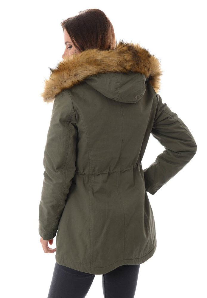 Damska Kurtka Parka Zimowa Adelina Zielona