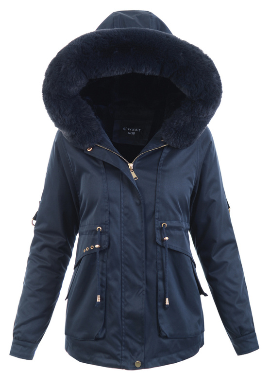 Damska Kurtka Parka Renata Granatowa
