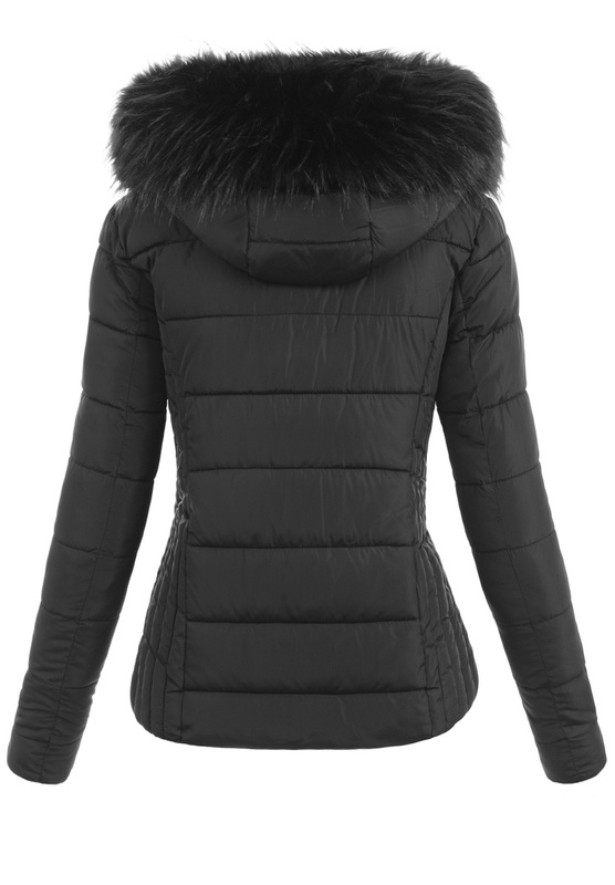 Damska Kurtka Zimowa Ortalionowa Czarna