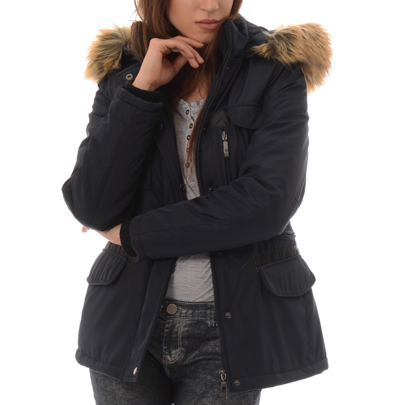 Damska Kurtka Zimowa Zelia Granatowa