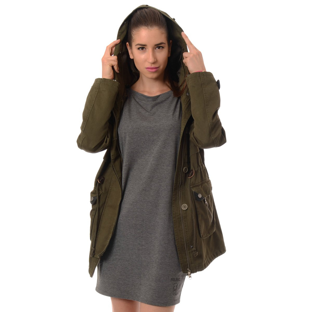 Damska Parka Kurtka Wiosenno Zimowa 2w1 Benita Zielona