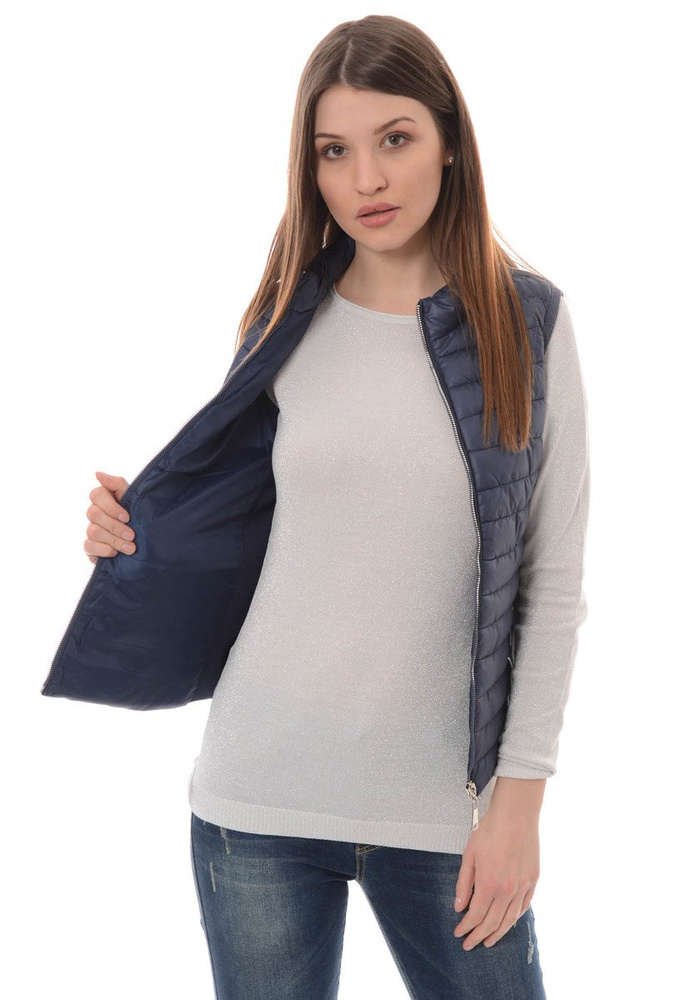 Damska Kamizelka Bezrękawnik Granat