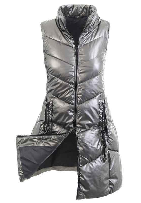 Damska Kamizelka Bezrękawnik Eryka Grafitowy