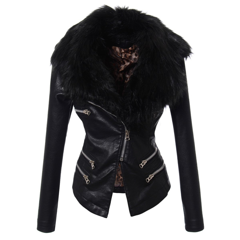 Damska Ramoneska Roxy Fur Czarna