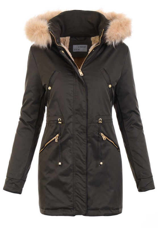 Damska Kurtka Parka Khaki