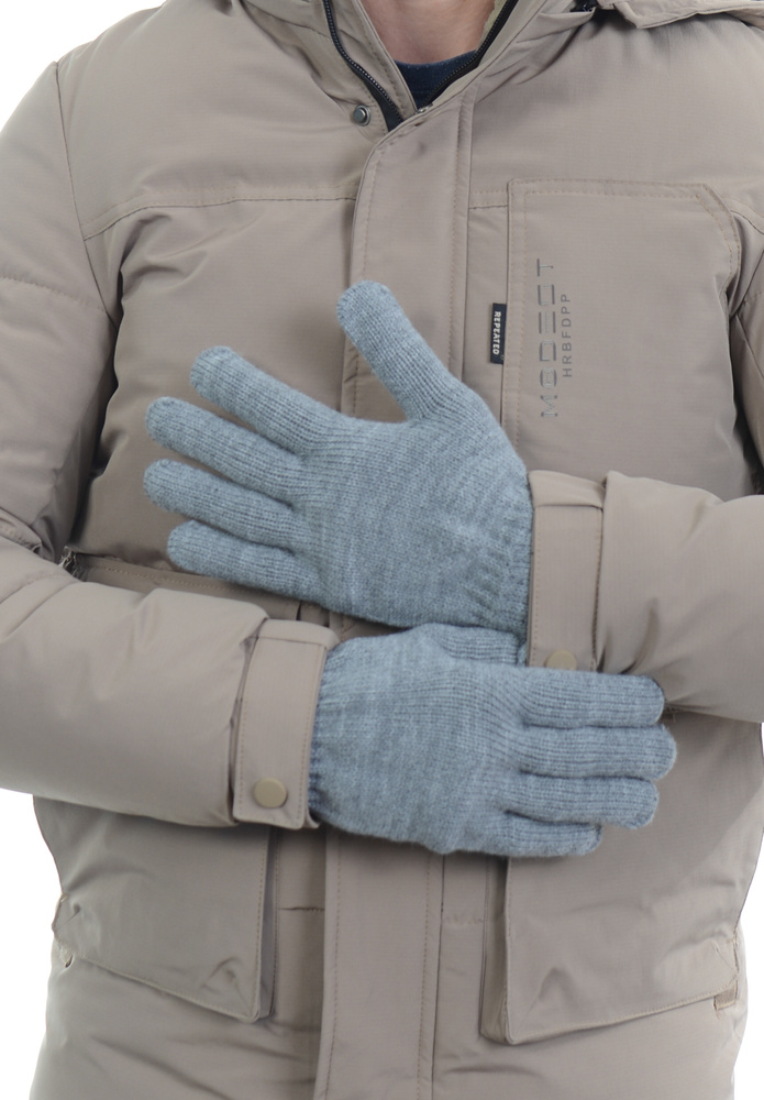 Męskie Rękawiczki Szare