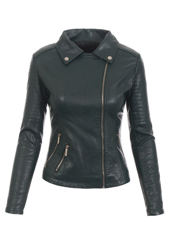 Damska Kurtka Ramoneska Inga Zielona