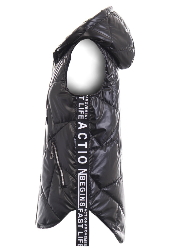 Damska Kamizelka Bezrękawnik Sybilla Czarna