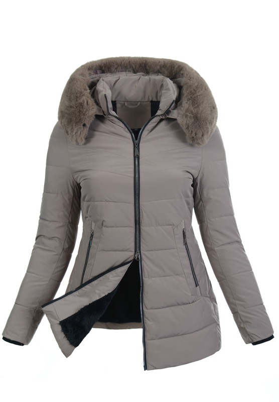 Damska Kurtka Zimowa Debora Jasno Brązowa