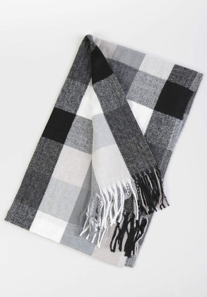 Szal Damski Szary W Kratę