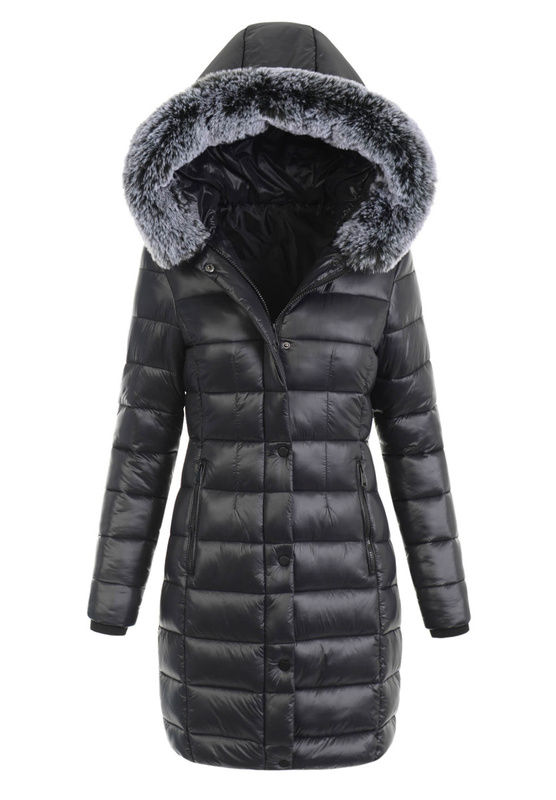 Damska Kurtka Ortalionowa Długa Laura Czarna