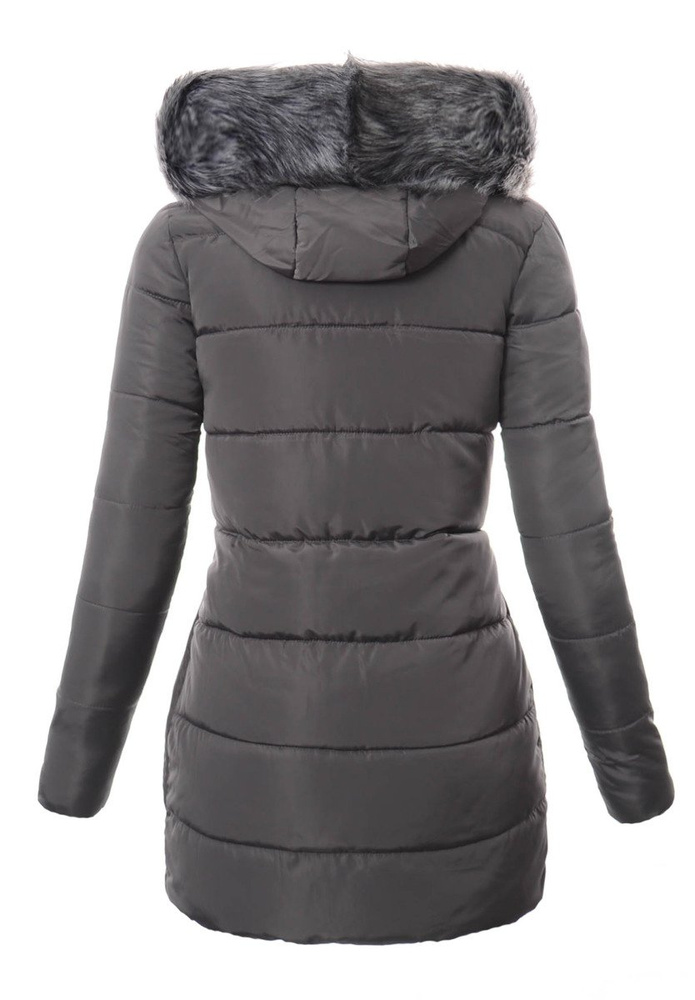 Damska Zimowa Kurtka Ortalionowa Sandra Szara