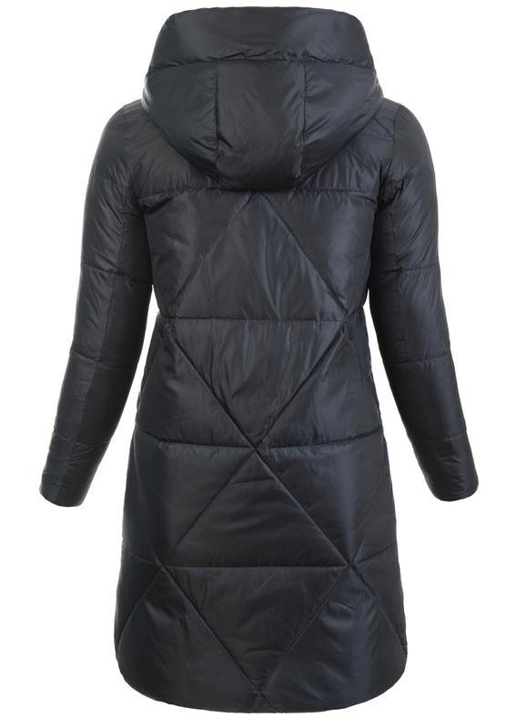 Damska Kurtka Pikowana Długa Blanca Granatowa
