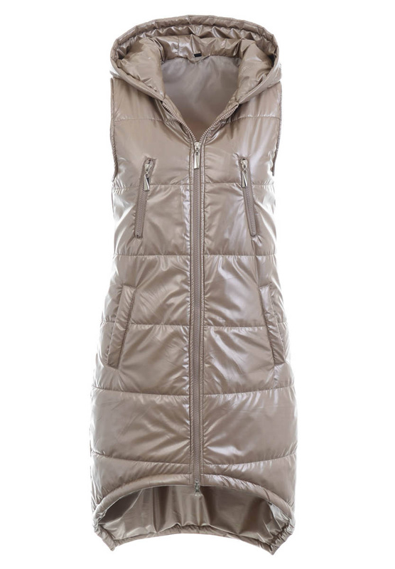 Damska Kamizelka Bezrękawnik Karmena Cappuccino