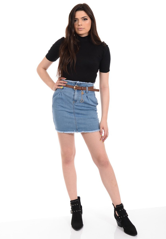 Damska Spódnica Jeansowa Niebieska