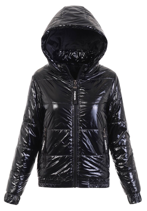 Damska Wiosenno-Jesienna Kurtka Paulina Czarna