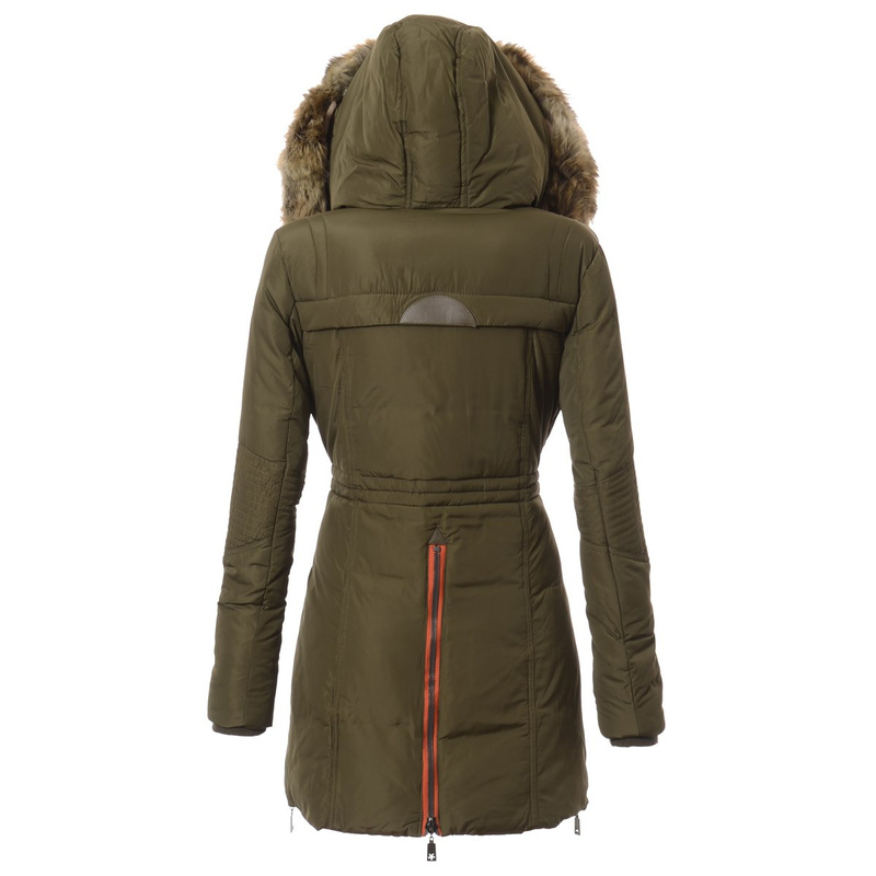 Damska Zimowa Kurtka Płaszczyk Zielona