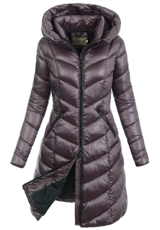 Damska Kurtka Pikowana Iris Fioletowa