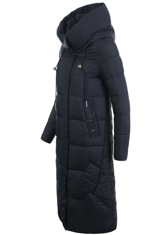 Damska Kurtka Ortalionowa Długa Luiza Czarna