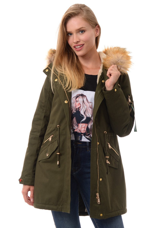 Damska Kurtka Zielona