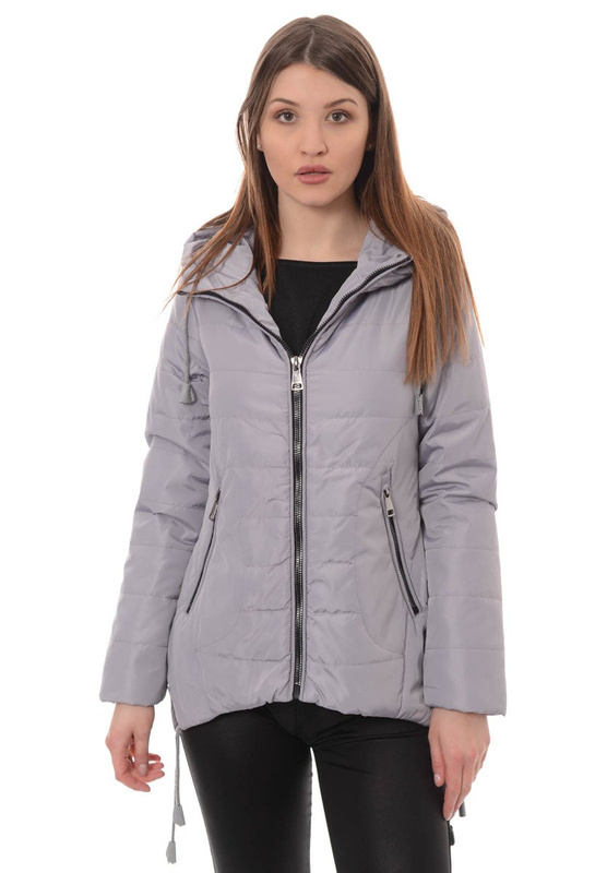 Damska Wiosenna Kurtka Tola Szara