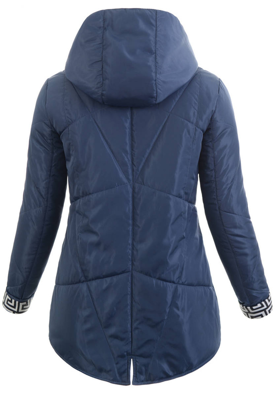 Damska Wiosenna Kurtka Mieczysława Niebieska