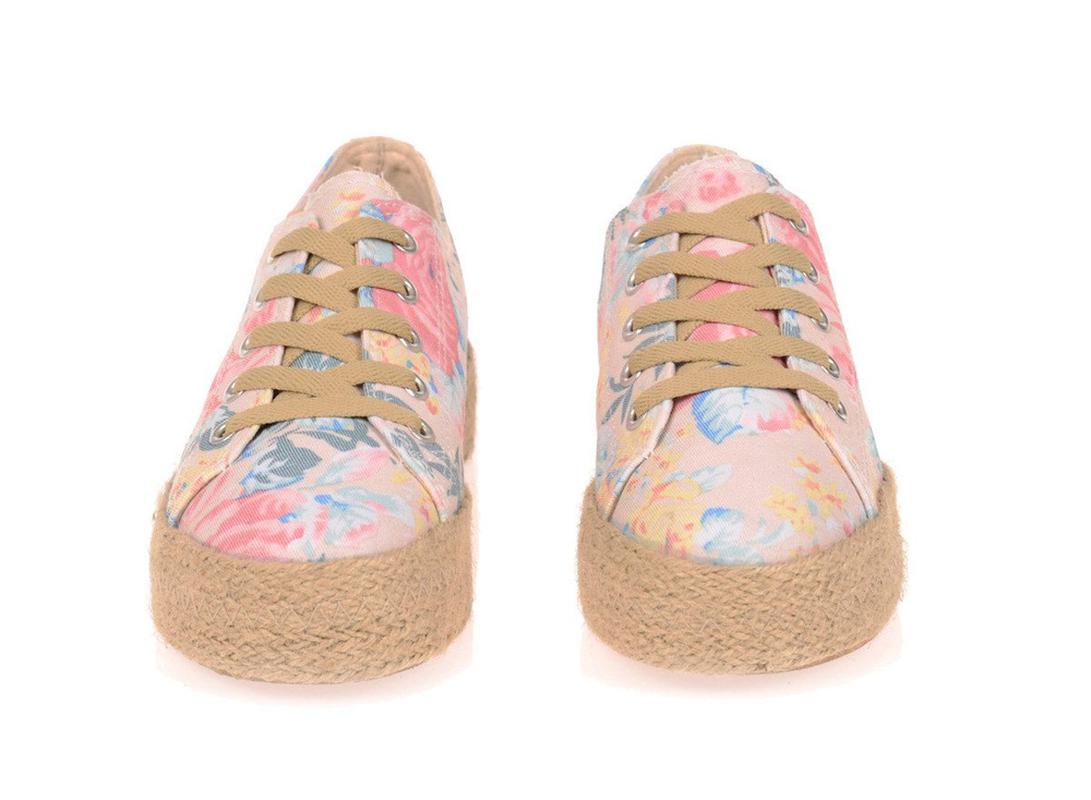 644 Trampki Creepersy Espadryle Kylie Kwieciste