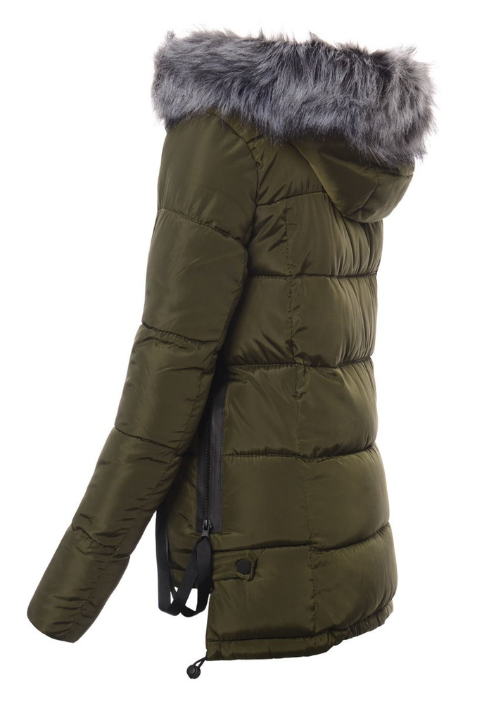 Damska Zimowa Kurtka Ortalionowa Zielona