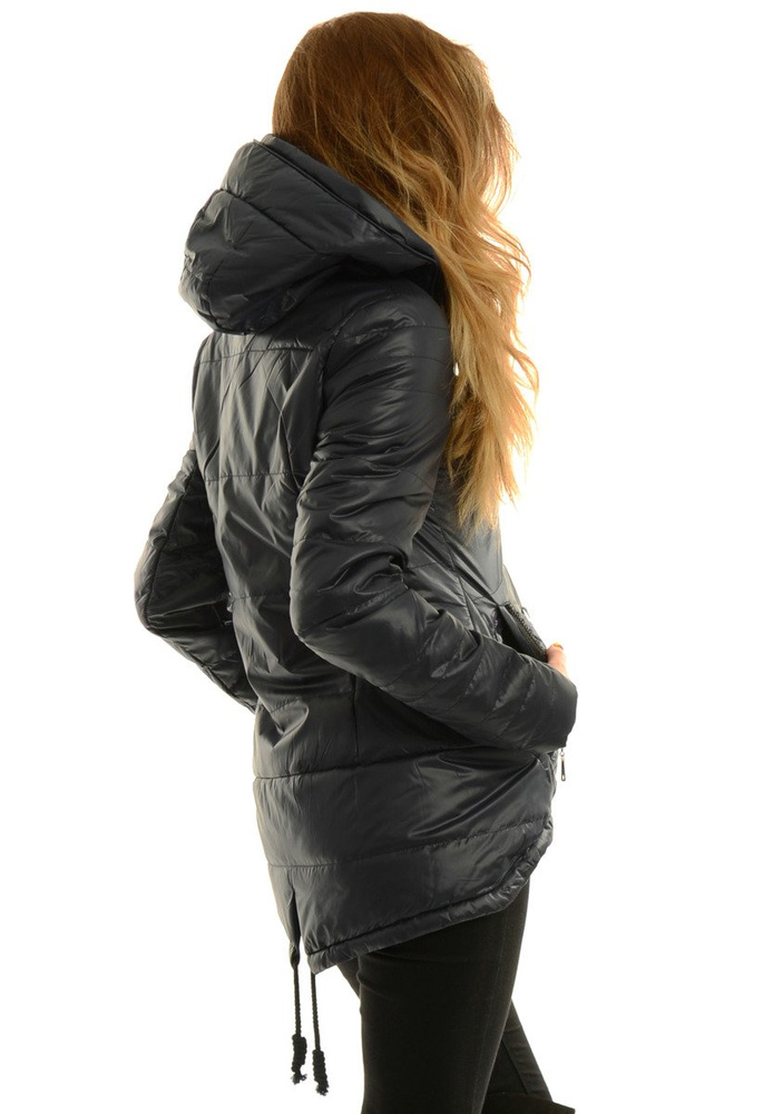 Damska Jesienna Wiosenna Kurtka Ortalionowa Karmen Granatowa