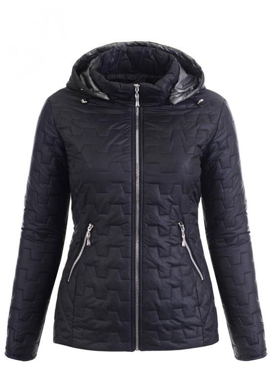 Damska Wiosenna Kurtka Konstancja Czarna