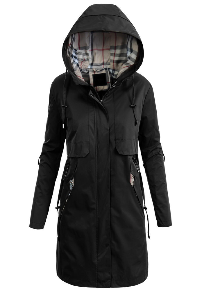 Damska Kurtka Parka Wiosenna Matylda Czarna