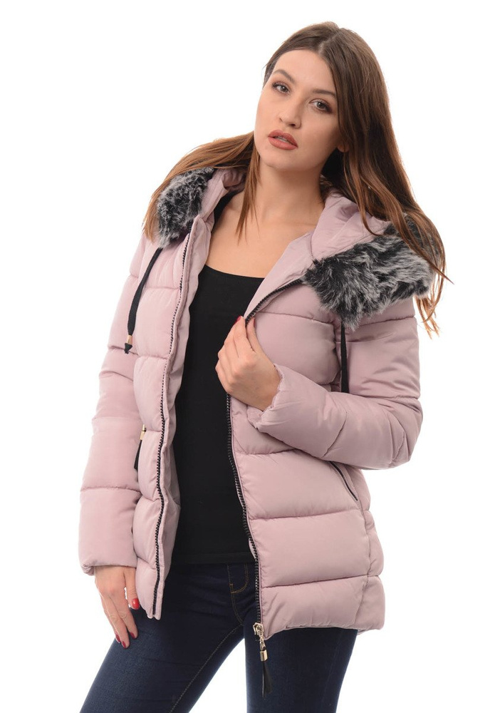 Damska Zimowa Kurtka Ortalionowa Melani Różowa