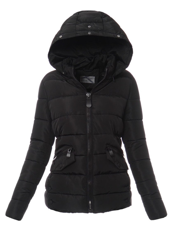 Damska Zimowa Kurtka Ortalionowa Sonia Czarna