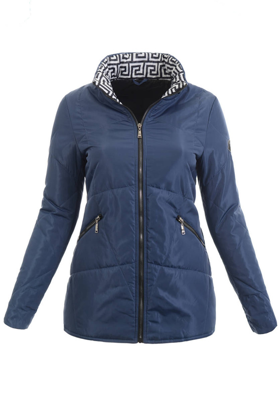 Damska Wiosenna Kurtka Mieczysława Niebieska