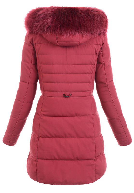 Damska Kurtka Zimowa Ortalionowa Janina Bordowa